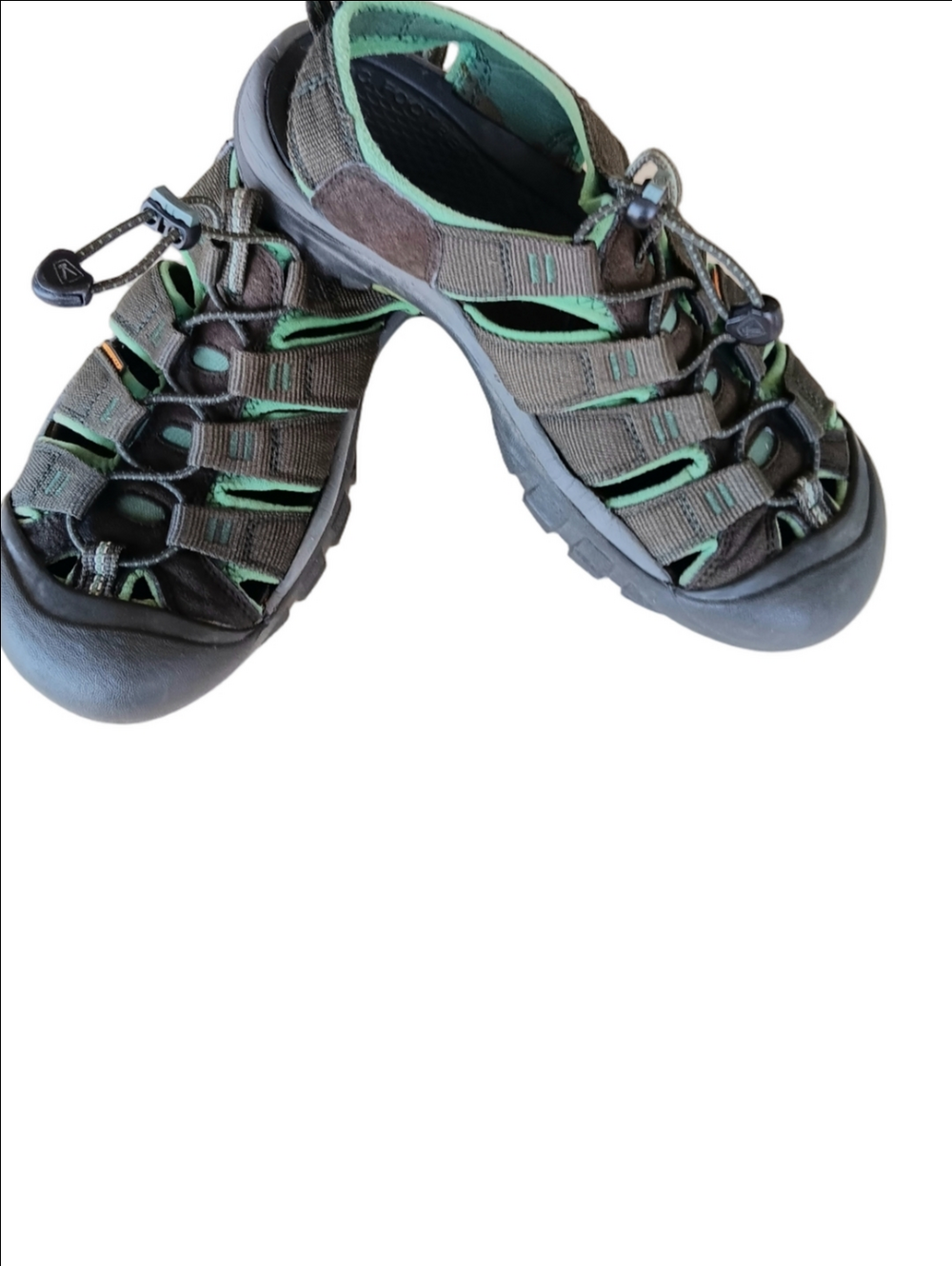 KEEN Newport H2 Sport Sandals Men's Green Nylon Closed Toe US 9 EU42 Waterproof